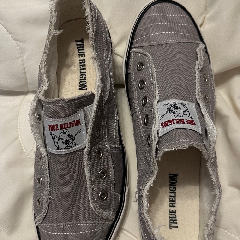 True Religion Gray Women’s Canvas  Shoes